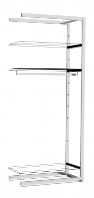8804E KIT - Extension kit freestanding solution, h 2400 mm, pitch 1000 mm.